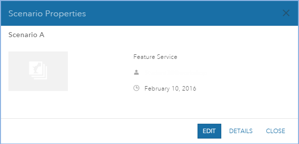 Scenario Properties dialog box Scenario Properties dialog box