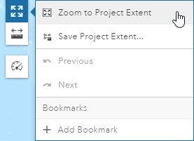 Zoom to project extent. Zoom to project extent.